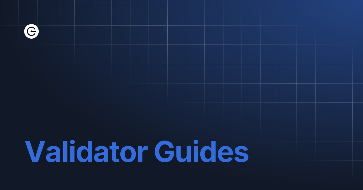 Validator Guides